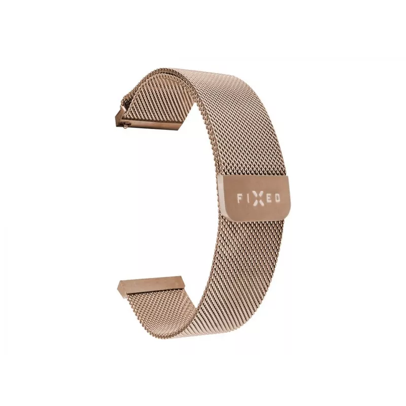 Pulseira de relógio FIXED Mesh Strap Fixed 18mm aço inoxidável troca rápida Dourado
