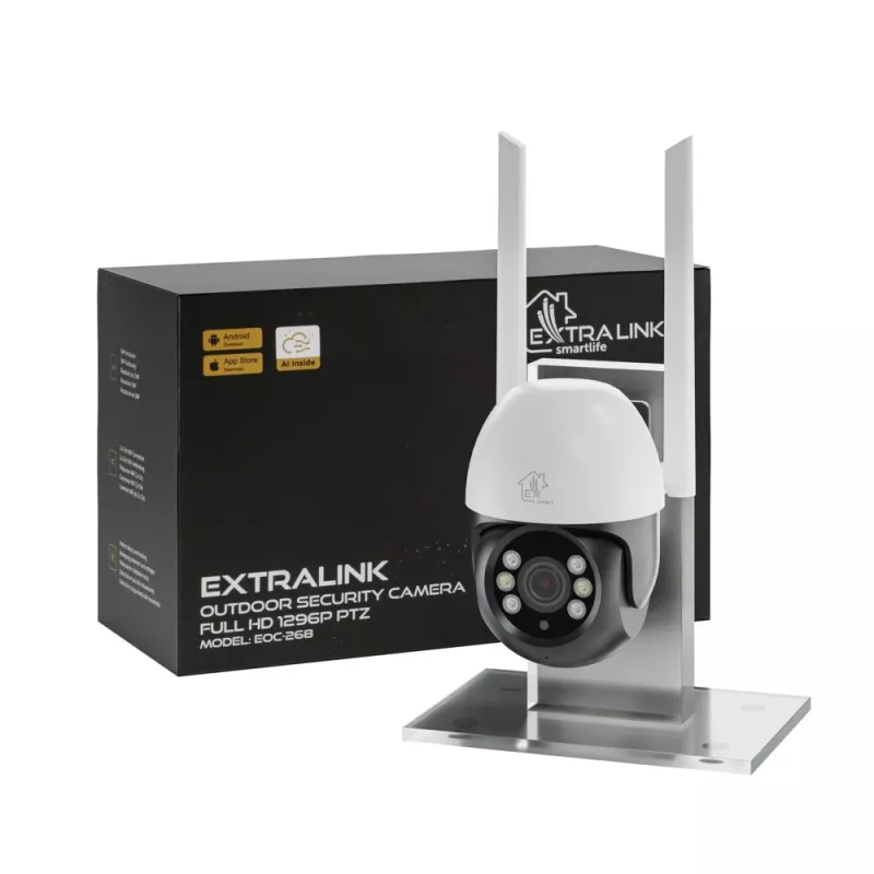 Câmara de vigilância exterior Extralink Perun EOC-268 | Câmara IP | 1296p, PTZ