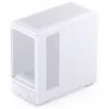 Caixa mid-tower mATX Jonsbo D200 branca com vidro temperado e mini ecrã de temperatura