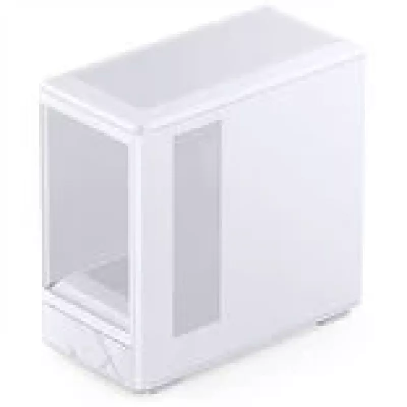 Caixa mid-tower mATX Jonsbo D200 branca com vidro temperado e mini ecrã de temperatura