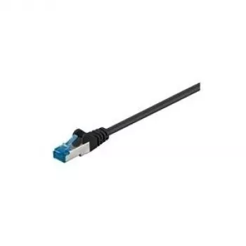 Cabo de rede Wentronic Goobay CAT 6a, S/FTP (PiMF), preto, 50 m - LSZH sem halogéneos, cobre (94906)