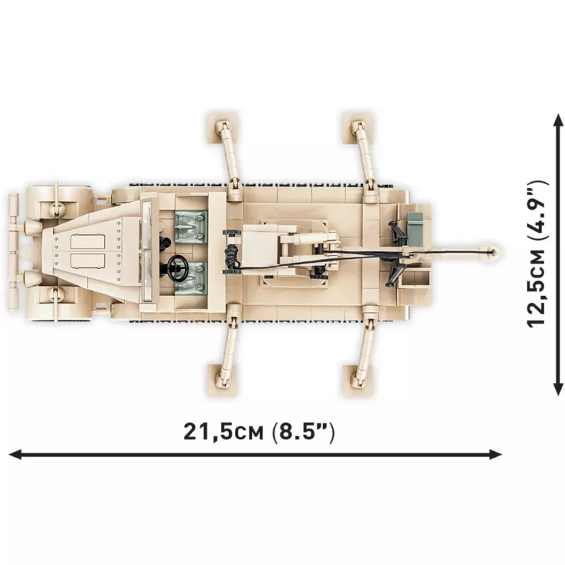 Blocos de construção Cobi Sd.Kfz. 9/1 Famo — modelo da Segunda Guerra Mundial, 498 peças, multicolor