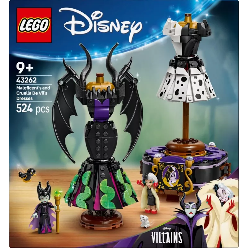 LEGO DISNEY 43262 Vestidos da Maléfica e da Cruella de Vil