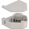 Delock - adaptador modular - montável em calha DIN - CAT 6a - STP - cinzento - 1 conexão (86014)