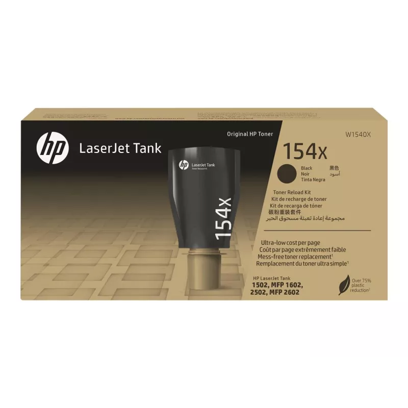 Kit de recarga de toner HP 154X alto rendimento preto original LaserJet Tank
