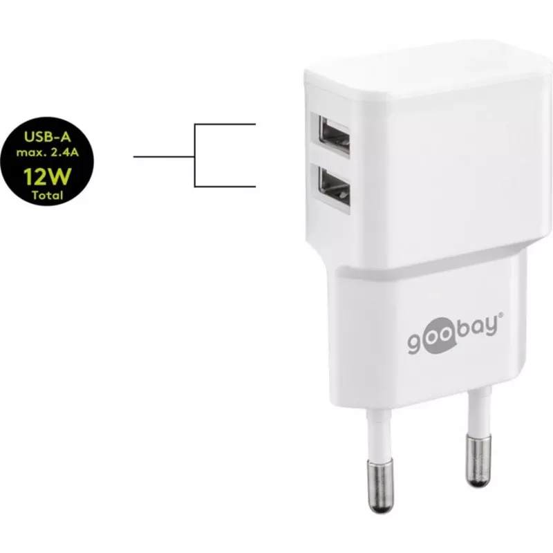 Goobay 44985 Cabo para Telemóvel Branco