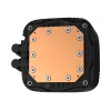 DeepCool LS520S Zero Dark refrigeração líquida AIO para CPU, 240 mm, 2 ventoinhas PWM de 120 mm, AM4/AM5/LGA2066, preta