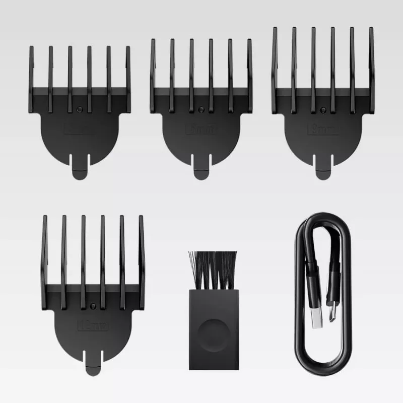 Conjunto de corte de cabelo Maestro MR-661 6-em-1 – preto, conjunto de cuidados multifunções