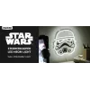 Luz néon LED de parede Paladone Stormtrooper modelo PP14595SWVN, iluminação decorativa Star Wars