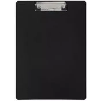 Prancheta de plástico MAUL PP, DIN A4, preta, capacidade de aperto: aprox. 8 mm, dimensões: (L)220 x (P)23 x (A)315 mm, - 1 unidade (23601-90)