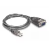 Adaptador de cabo DeLOCK 61400 USB A RS-232 preto