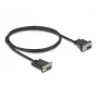 Delock cabo série RS-232, D-Sub 9 fêmea com alimentação no pino 9 (DC 5,5 x 2,1 mm), 1 m, preto