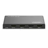 Comutador HDMI 4K Digitus 3x1 metal preto 18 Gbit/s