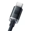 Cabo Baseus Crystal Shine USB para USB-C, 100W, 2m (preto)