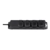 Tomada de extensão Brennenstuhl IP44 4 tomadas preto 2,0m H07RN-F 3G1,5 - Cabo de extensão - AC 230 V - Saídas: 4 - 2 m (1159960)