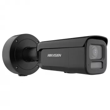 Câmara IP Bullet Hikvision Pro Series ColorVu 4 MP varifocal motorizada 2,8–12 mm, rotação 360°, com fios, interior/exterior