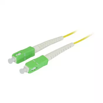 Synergy 21 Cabo de patch de fibra ótica 1 fibra 1,5 m SC(APC)-SC(APC) - 9/125 µ - OS2 - G657A2 - AD=2 mm - bainha flexível de proteção contra dobras (S215712)