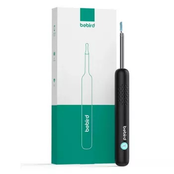 Limpador de ouvidos visual Bebird R1 preto com câmara HD 1080P WLAN