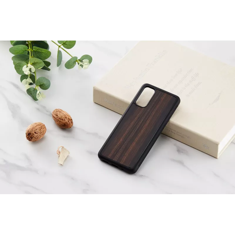 Capa para smartphone Man and Wood Galaxy S20 Ebony preto — capa de proteção para Samsung Galaxy S20