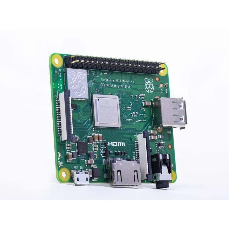 Raspberry Pi 3 Model A+ - computador de placa única - Broadcom BCM2837B0 / 1,4 GHz - RAM 512MB - 802,11a/b/g/n/ac, Bluetooth 4,2 (Raspberry Pi 3 Model A+)
