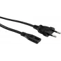 VALUE - Cabo de alimentação - ficha euro (M) para IEC 60320 C7 (M) - corrente alternada 250 V - 2.5 A - 3 m - Preto - Europa (19.99.2092)