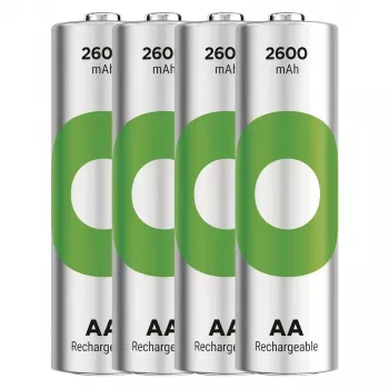 Pilhas R6/AA NI-MH 2 600mAh blister 4 unid.