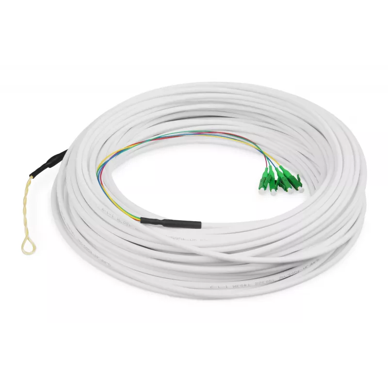 Cabo de derivação FTTH Digitus Monomodo 4 fibras 30 m LC/APC