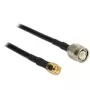 Cabo coaxial DeLOCK 89510 RG-58 C/U 2,5 m TNC SMA preto