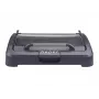 Beper 90.871 grelhador elétrico, placa antiaderente de 39 x 29 cm, tampa de vidro, 2200 W, preto