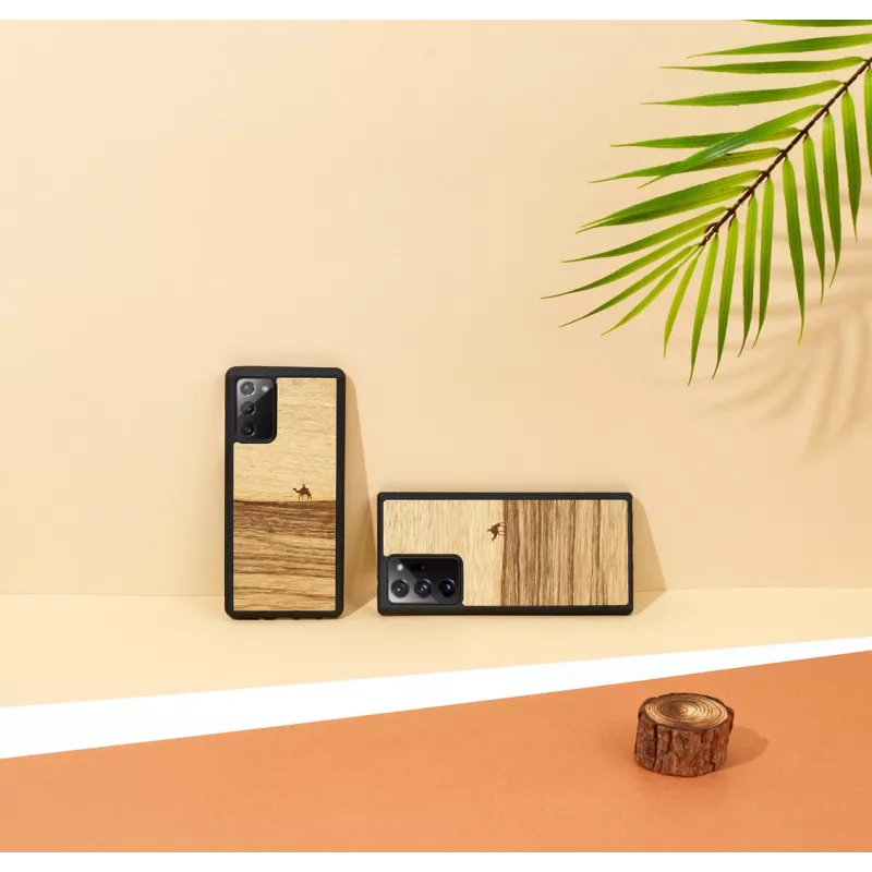 Capa protetora Man and Wood Galaxy Note 20 — terra preto