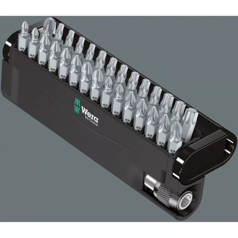 Wera conjunto de pontas Bit-Check 30 Bits Natal 2025 — sortido compacto de 30 pontas