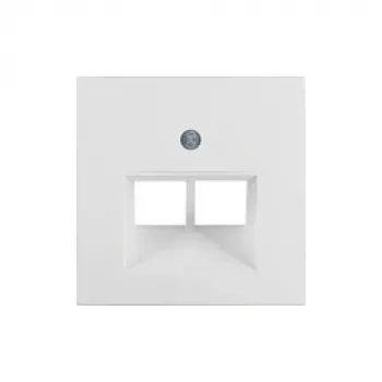 Placa de parede / tampa de interruptor Berker 14098989 — termoplástico branco, moldura simples