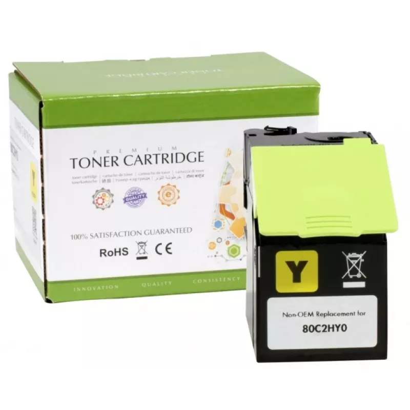Compatível Static-Control Lexmark 802HY (80C2HY0), amarelo, 3000 páginas