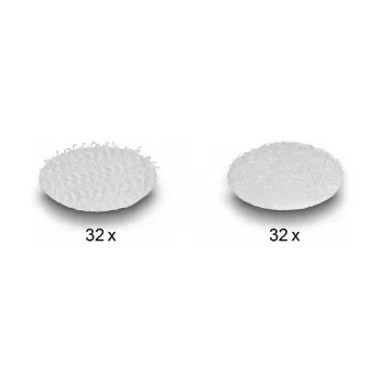Almofada de montagem DeLOCK 19089 pontos de velcro redondos 64 unid. branco
