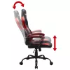 Cadeira de escritório Subsonic SA5642-IM1 assento acolchoado encosto acolchoado preto vermelho