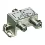 Wentronic Goobay distribuidor coaxial, 2 vias - distribuidor para sistemas de TV coaxiais 5-1000 MHz (67019)