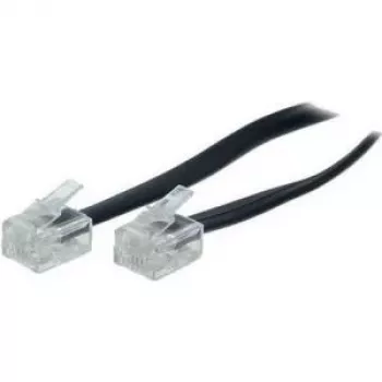 Cabo S/CONN 10m RJ11 preto transparente TC 70090 / 50319 ShiverPeaks