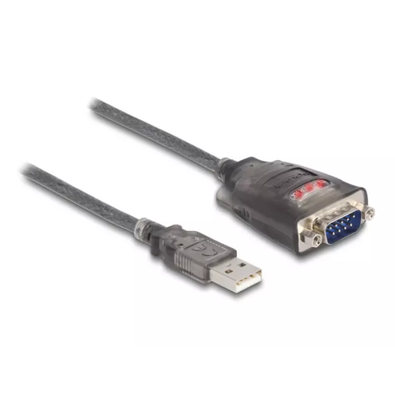 Adaptador de cabo DeLOCK 61400 USB A RS-232 preto