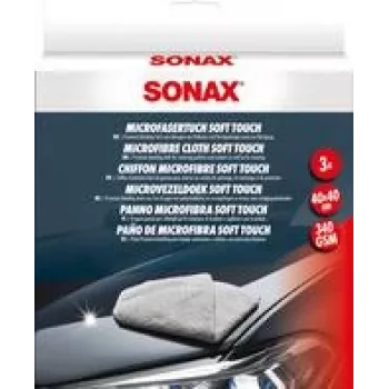 Pano de microfibra Sonax Soft Touch 40 x 40 cm 3 unid. (04510000)