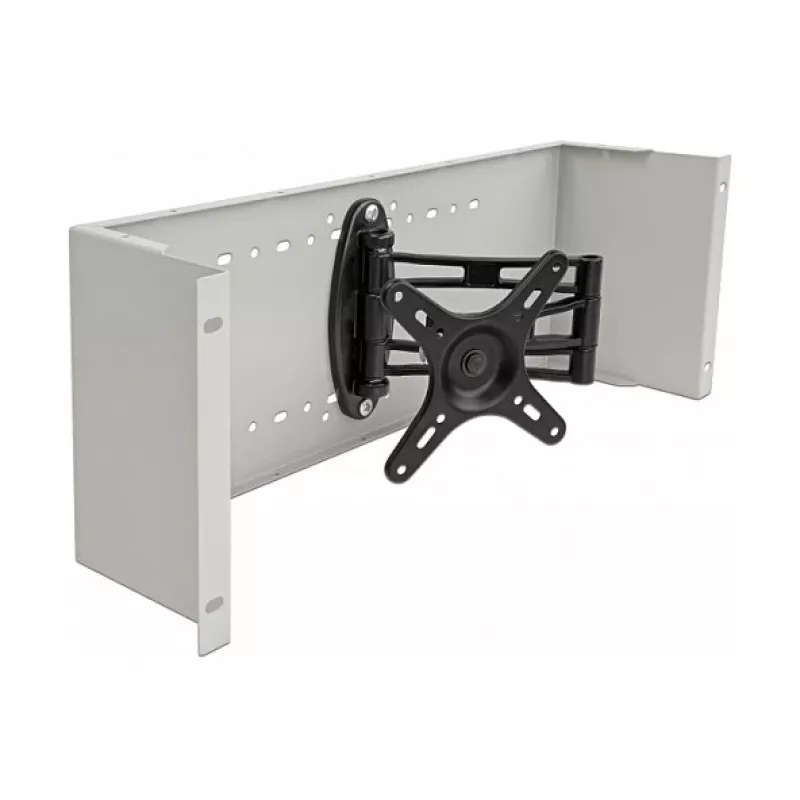 Braço de montagem para ecrã plano DeLOCK 19 polegadas braço para monitor cinzento capacidade de carga 10 kg