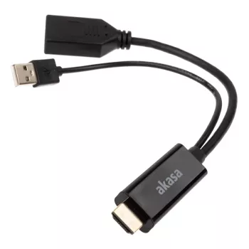 Cabo adaptador HDMI para DisplayPort Akasa AK-CBHD24-25BK
