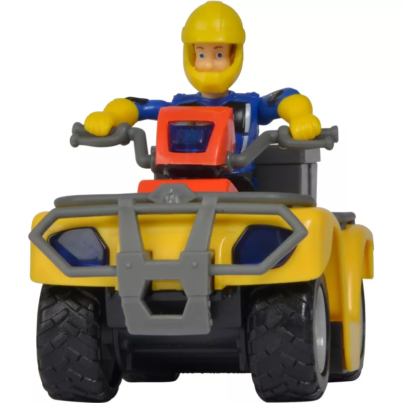 Simba Sam o Bombeiro quad Mercury com figura, veículo de brincar