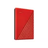 WD My Passport WDBYVG0020BRD - Disco rígido - encriptado - 2TB - externo (portátil) - USB3.0 - AES de 256 bits - vermelho (WDBYVG0020BRD-WESN)