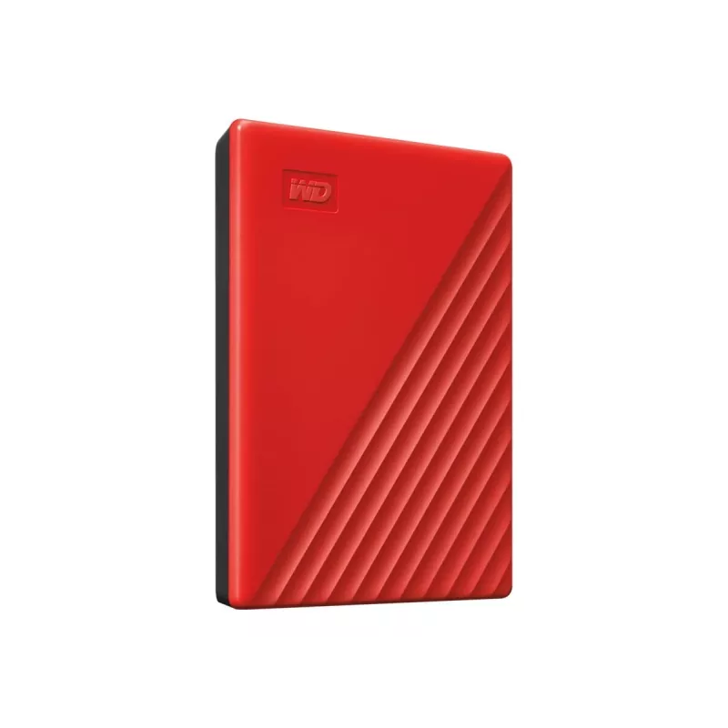 WD My Passport WDBYVG0020BRD - Disco rígido - encriptado - 2TB - externo (portátil) - USB3.0 - AES de 256 bits - vermelho (WDBYVG0020BRD-WESN)