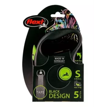 FLEXI Black Design S - trela retrátil - 5 m