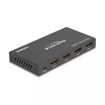 Comutador HDMI DeLOCK 3 x HDMI entrada para 1 x HDMI saída 8K 60 Hz