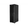 Lanberg FF01-8042-12BL armário rack de chão de 19 polegadas 42U, 800x1000x2127,5 mm, porta de vidro, LCD, IP20, para montagem, preto