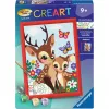 Conjunto de pintura por números Ravensburger CreArt Veado Feliz — conjunto de pintura em tela numerada
