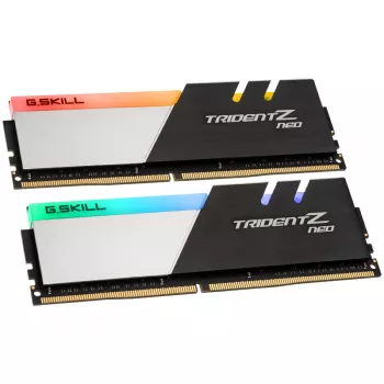 DIMM 16 GB DDR4-3600 (2x 8 GB) Dual-Kit, memória RAM preta/prateada, F4-3600C16D-16GTZNC, Trident Z Neo, INTEL XMP