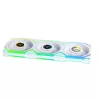 Ventoinha Lian Li UNI FAN SL Wireless LCD 120 12 cm branca 3 unidades